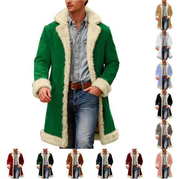 Men's Solid Color Anorak Coat, Warm Winter Jacket for Cold Weather Outdoor Work and Everyday Casual Indoor Wear