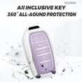 thumbnail image 3 of Key Fob Cover Compatible with Toyota Fortuner RAV4 Prime Tacoma Camry XSE Corolla Cross Land Cruiser CHR Hilux Tundra Highlander Grand Highlander Crown 2016-2026 4 Button Keychain,A Purple, 3 of 8
