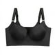thumbnail image 1 of Sujetador deportivo con escote en V profundo y aro de acero sin costuras, ropa interior brillante, push up de pecho pequeño, ajustable, antiflacidez, 1 of 6