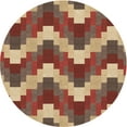 thumbnail image 1 of Ahgly Company Indoor Square Patterned Brown Sand Brown Area Rugs, 3' Square, 1 of 6