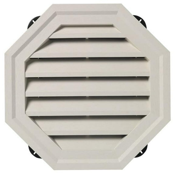 Plygem OCTGV18 Octagonal Gable Vent 04, White - 18 in.