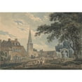 thumbnail image 3 of Thomas Girtin 18x14 Black Modern Framed Museum Art Print Titled - Harrow-On-The-Hill, Middlesex (ca. 1794), 3 of 5