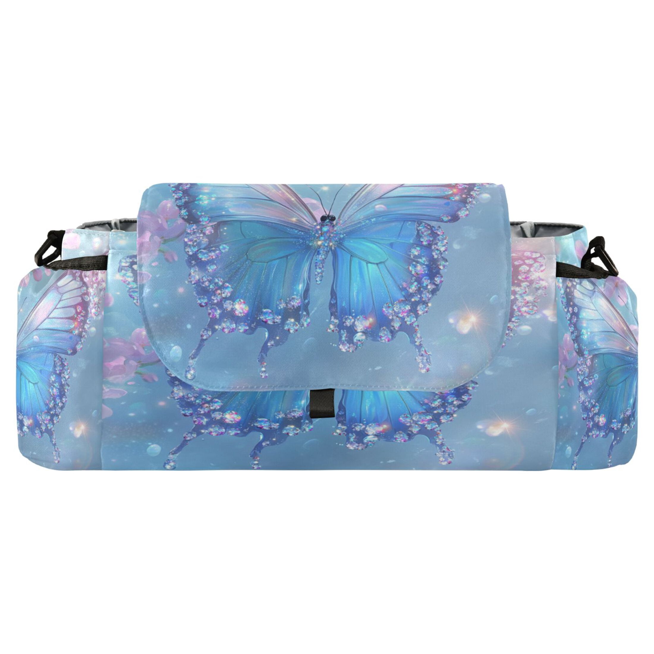 DIXRUYEE Stroller Organizer Crystal Wings Printed