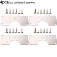 thumbnail image 1 of Plaque de Fixation de Charnière en Acier Inoxydable pour Kits de Réparation et d'Installation de Porte d'Armoire, 1 of 4