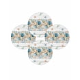 thumbnail image 7 of 13 Inch Round Placemats Set of 4, Vintage Beach Coastal Non Slip Heat Insulation PP Table Mats, Nautical Shell Starfish Coral Summer Washable Place Mats for Kitchen Dining Party Table Decor, 7 of 7