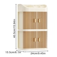 thumbnail image 2 of Caja de cosméticos Caja de almacenamiento de cosméticos Gabinete de almacenamiento de escritorio tipo cajón Tocador Caja de almacenamiento de artículos diversos Gran capacidad Puerta, 2 of 5