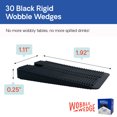 thumbnail image 2 of Wobble Wedge Rigid Plastic Shims - 30 Pack Multi-Purpose Leveling Wedges for Furniture, Tables, Toilets - Black, 2 of 8