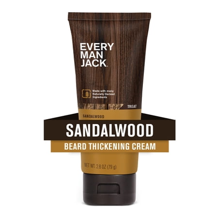 Every Man Jack Beard Thickening Cream, Sandalwood - 2.8 oz