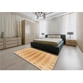 thumbnail image 5 of Ahgly Company Machine Washable Indoor Square Transitional Orange Area Rugs, 5' Square, 5 of 7