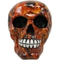 thumbnail image 2 of Ebros Day Of The Dead Fire Tattoo Sugar Skull Statue 5.5"L Cranium Figurine, 2 of 4