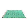 thumbnail image 2 of Ahgly Company Machine Washable Indoor Rectangle Solid Turquoise Blue Modern Area Rugs, 5' x 8', 2 of 4
