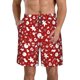 thumbnail image 1 of Balery Red Christmas Cheer. Traje de Baño Estilo Hawaiano para Hombre, Shorts de Secado Rápido con Bolsillos-Small, 1 of 6