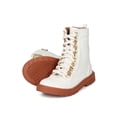 thumbnail image 4 of New Women Leatherette Chained Lace Up Combat Boot - 18027 By Cape Robbin Line, 4 of 6