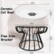 thumbnail image 2 of Cuenco de cerámica para gatos con cuenco elevado para gatitos, comida para mascotas y alimentación con agua para cachorros de interior, 2 of 5