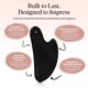 thumbnail image 4 of Herramientas faciales Gua Sha Kitsch, acero inoxidable mate, negro, 4 of 8