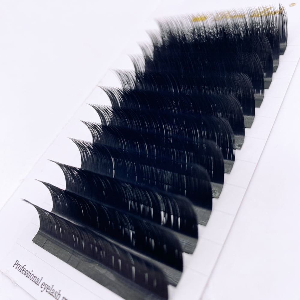 LB  LC Curl Camellia False Eyelashes Faux Mink Soft Easy Fan Individual Lashes Light Classic Russian Volume Premade Fan Lashes