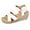 White, variant on Agkizg Summer Wedge Sandals for Women Open Toe Thick Soles Slide Sandals Casual Slippers Beach Sandals Comfortable Shoes Black, Size 6