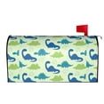 thumbnail image 2 of Xecao Cute Dinosaur Blue Green for Mailbox Cover with Magnetic Strips, Waterproof and Sunscreen, Adds a Decorative Touch to Your Garden Yard., 2 of 9