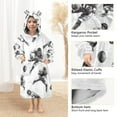 thumbnail image 3 of FORMRS Wearable Blanket Hoodie with Sleeves for Kids Cozy Flannel Sweatshirt, Football Player Pattern, 3 of 7