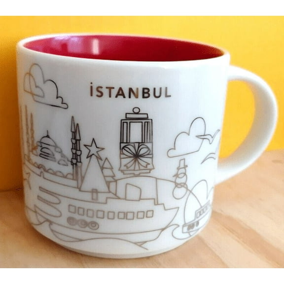 STARBUCKS Istanbul City Themed Mug 14 oz (414 Ml)