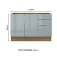 thumbnail image 2 of Gabinete Bajo Cocina Madesa Lux 120cm Sin Encimera MG, 2 of 5
