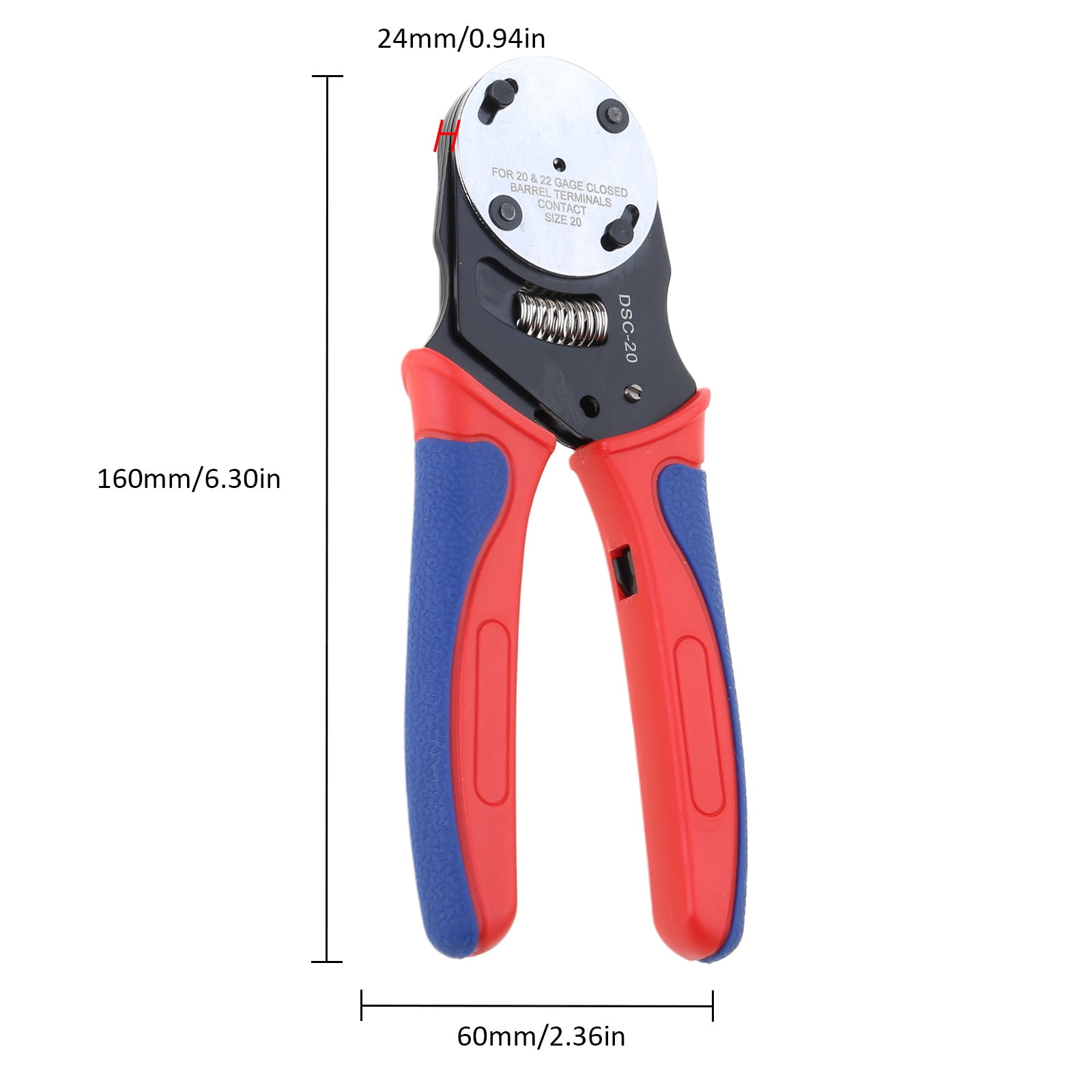 Closed Barrels Crimper 4 Way Indent for Deutsch Wire Crimping Tool Adjustment Positioning Wire Crimper Tool