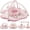 Pink, variant on Baby Gym Play Mat, Sitting-up Babies Seats for Infants,with 5 Detachable Toys, Infant Toddler Activity Tummy Time Playmats for Newborn 0-12 Months