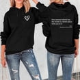 thumbnail image 2 of IWRICH Dear Person Behind Me Hoodie for Men Women Sweatshirt with Words on Back Casual Long Sleeve Tops Black L, 2 of 4