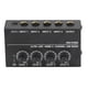 thumbnail image 1 of Mezclador de línea de canales de bajo ruido, mezclador de 4 canales Mezclador de sonido de metal portátil de CA Mini mezclador de sonido el mejor de su clase, 1 of 8