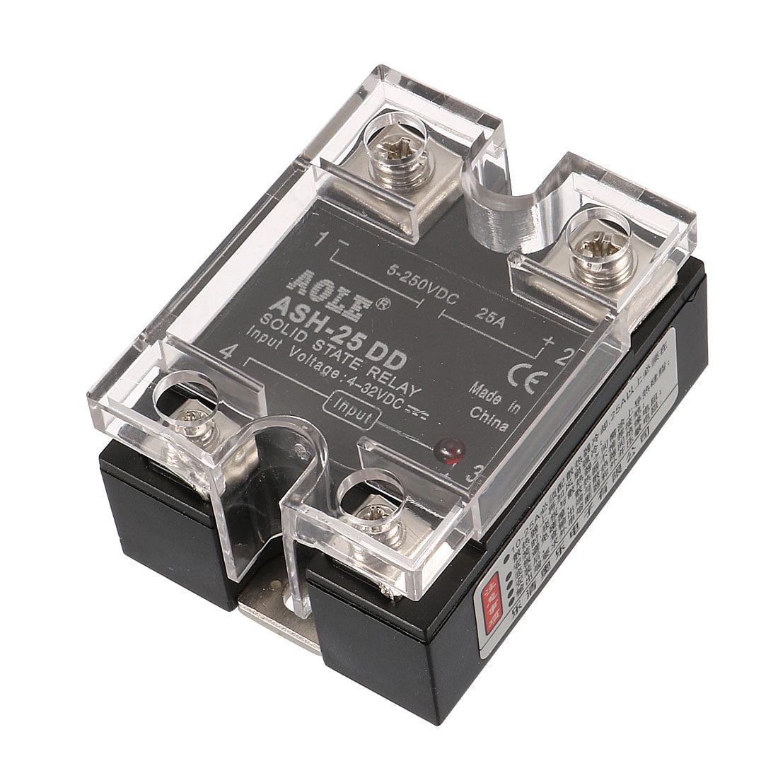 ASH-25DD 4-32VDC to 5-250VDC 25A Single Phase Solid State DC-DC Relay
