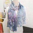 thumbnail image 3 of Holzlrgus Scarfs for Women Lightweight Scarf Fashion Scarves Sheer Print Shawl Holiday Scarf, 3 of 5