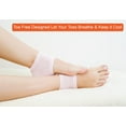 thumbnail image 5 of Selizo 5 Pairs Moisturizing Gel Heel Socks Open Toe Socks for Dry Hard Cracked Heels, 5 Colors, 5 of 10