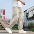 thumbnail image 4 of Kureaily Mens Solid Sweatpants Casual Harem Pants Sportswear Trousers With Pockets, 4 of 5