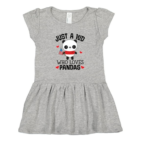 Inktastic Panda Lover Cute Childs Girls Toddler Dress