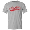 thumbnail image 2 of UGP Campus Apparel Austin City Baseball Script Basic Cotton T-Shirt - 2X-Large - Sport Grey, 2 of 6
