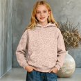 thumbnail image 2 of Arlun Leopard Hoodies for Girls Oversized Y2k Cheetah Print Hoodie Pullover Trendy Drop Shoulder Long Sleeve Hooded Sweatshirts with Pockets Kids Back to School Gifts 160, 2 of 4