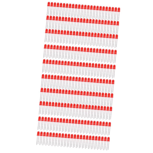 Lámpara de Diodos Emisores de lámpara LED forma forma forma de 200 Piezas de 5 Diámetro, Azul Brillante rojo Gloria Diodo LED