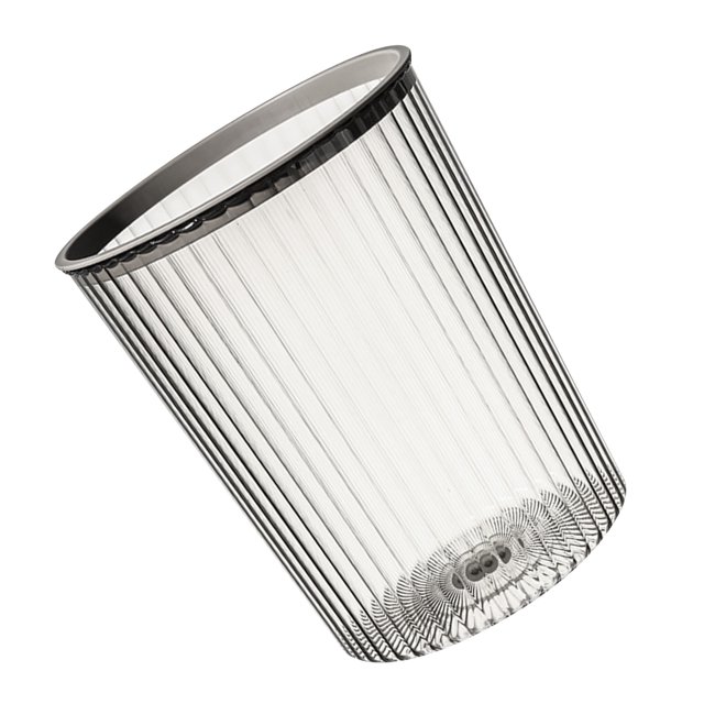 Transparent Garbage Bin, Large Storage Space, Minimalist Shape, Transparent Garbage Basket, Large Capacity, Easy Attached Lid, Suitable for Household