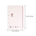 thumbnail image 4 of 3PCS A7 Loose-Leaf Refill Papers Colorful Notebook Replacement Core Papers Colorful Papers for School Store Office, 4 of 4