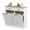 White, variant on Laundry Hamper Cabinet, White Bathroom Storage - 2 Baskets, 2 Drawers - Freestanding Tilt-Out Hamper Organizer for Laundry Room, Bedroom