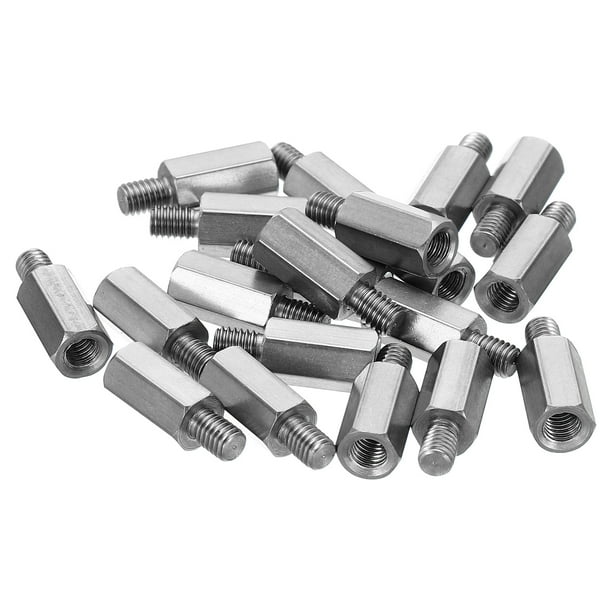 Uxcell M3x9mm+4mm MaleFemale Hex Standoff Screws, Stainless Steel PCB