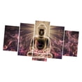 thumbnail image 3 of 5Pcs/Set Painting PRINT Modern Abstract Art Wall Decor Canvas Buddha Light, 3 of 4