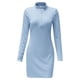 thumbnail image 5 of Nuevo vestido de manga larga con cremallera en la solapa y cintura alta - Conjunto con falda corta, tejido elástico suave, diseño elegante para citas, fiestas y ropa informal, 5 of 5