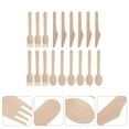 thumbnail image 3 of YSNOOWE Disposable Wood Kitchen Utensils for Family Gathering 6 Sets of 18 Pcs 6.5X1in, 3 of 6