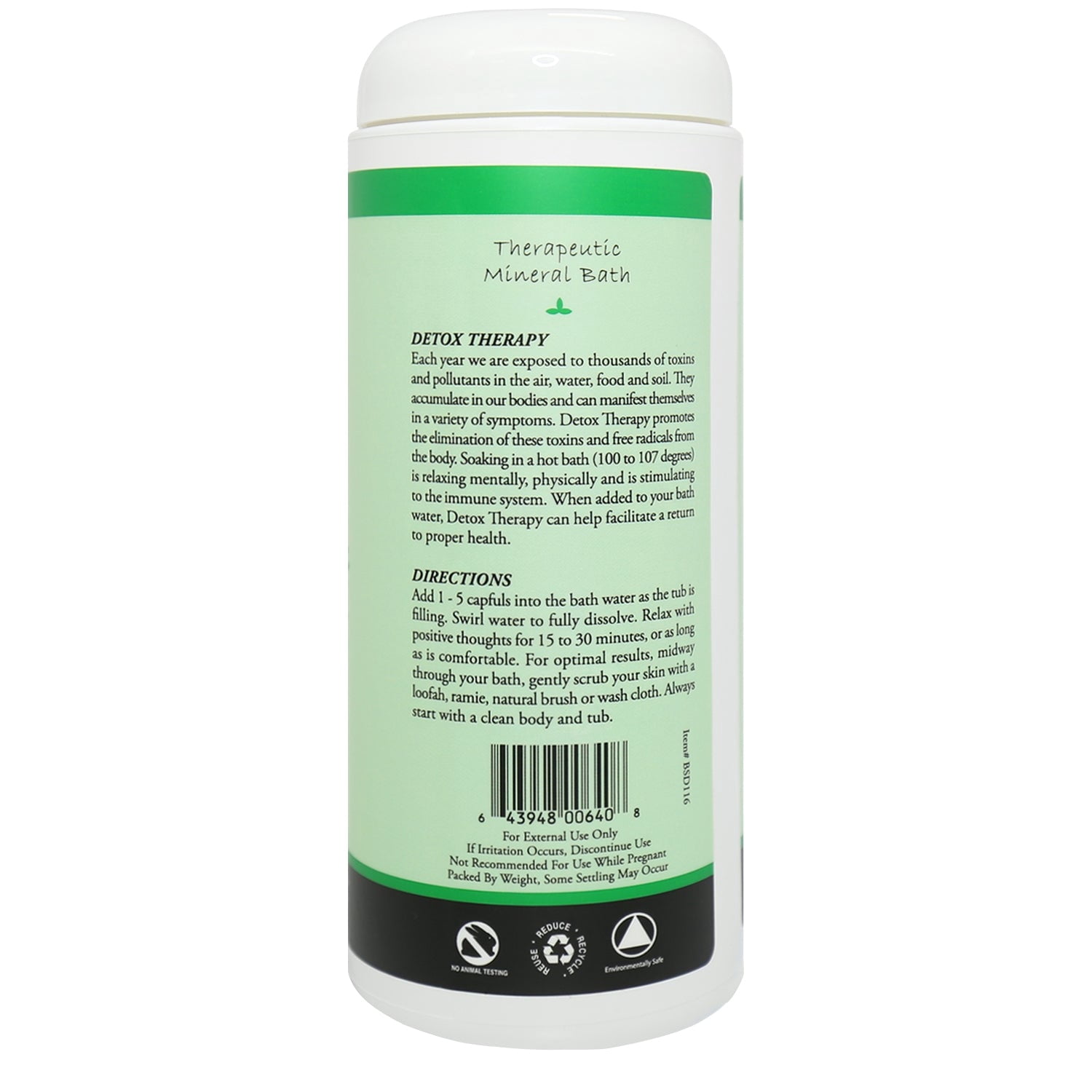 Plantlife Detox Therapeutic Mineral Bath Salt – Purifying Aromatherapy Soak with Natural Ingredients, 16 oz