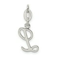 thumbnail image 3 of Sterling Silver Letter L Initial Charm Pendant, 3 of 4