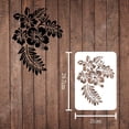thumbnail image 2 of Flowers Leaf Stencil A4 Size Hawaii Flower Stencil Rectangle Hibiscus Flowers Stencil Reusable DIY Stencil Template for Walls and Crafts (Plastic), 2 of 9