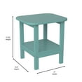 thumbnail image 5 of BizChair HDPE 2-Tier Adirondack Side Table - All-Weather - Indoor/Outdoor Blue, 5 of 10