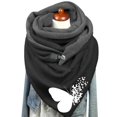 thumbnail image 3 of Foulard pour Femmes Chaude en Coton Imprimé Décontracté Bouton Mode Châles, 3 of 3