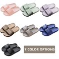 thumbnail image 2 of Hombres/Mujeres Zapatos de baño Zapatillas Verano Cremallera Mulas Interior/Exterior Zapatillas de baño Playa Antideslizante Baño Unisex,Gris,40-41, 2 of 5